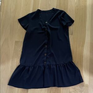 Amazon Women's Navy Button-Down Dress